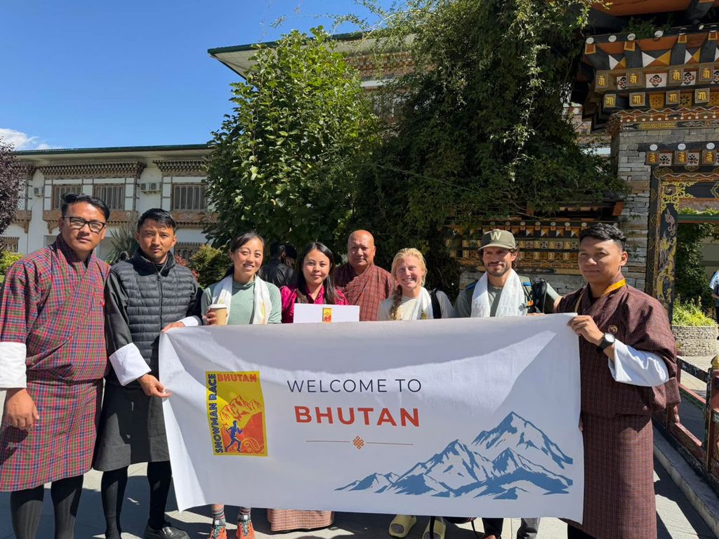 Athletes arriving in Paro.