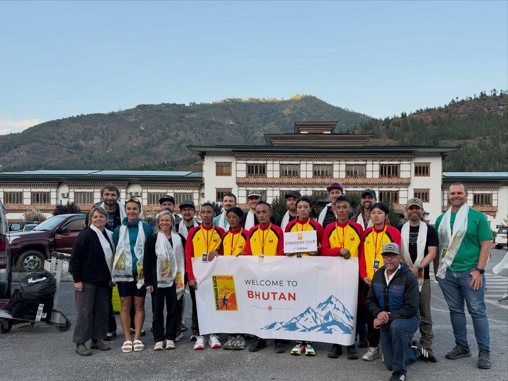 Athletes arriving in Paro.